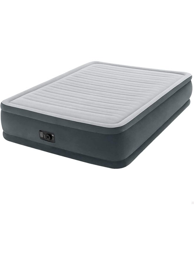 INTEX Queen Dura-Beam Series Elevated Airbed With Bip microfiber Grey - Image 3
