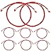 Cafurty 8PCS Red String Bracelet Set for Couples Perfect Long Distance Relationship Gifts Kabbalah Red String Bracelet with Red Protection Charms Matching Red Bracelets for Women - Image 3