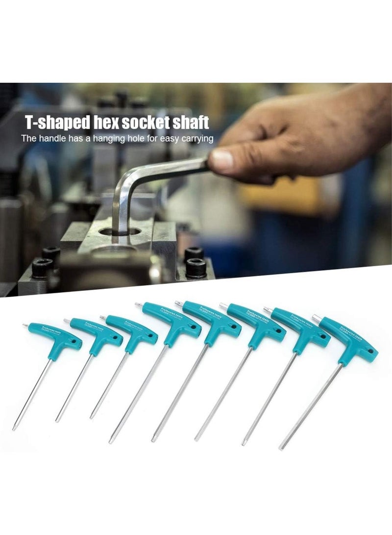 GGOOT 8PCS T Handle Hex Wrench Set, Pentalobe Anti‑Slip Handle Hand Tool Plum T-Hex Wrench Repair Hardware Tools - Image 2