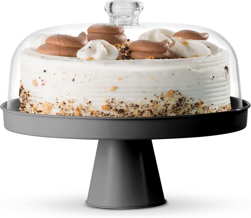 Table Concept Cake Stand, Footed Cake Stand with Lid, Serving Platter, Housewarming Gifts - Image 1