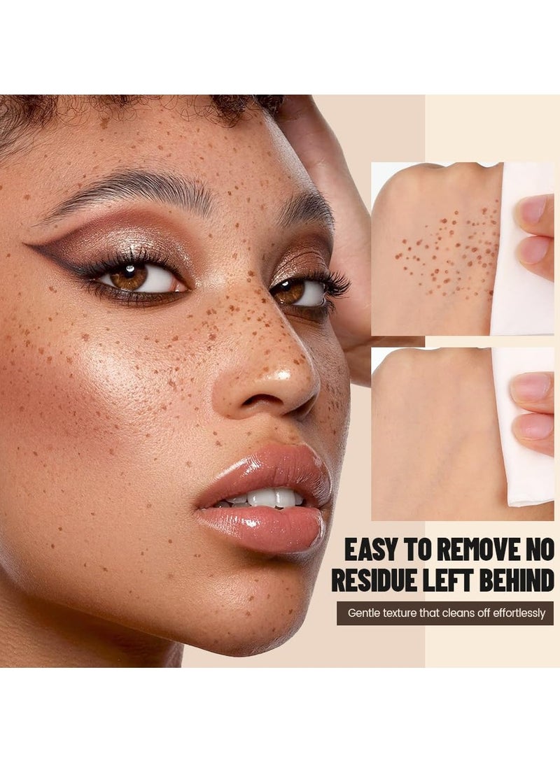 ATRJSZ Upgrade Faux Freckle Stamp Pen – Waterproof Fake Freckles Makeup Tool, Natural-Looking Freckle Maker & Spray with Multi-Prong Precision Stamp Head, Long-Lasting Sunkissed Makeup (1# LIGHT) - Image 5