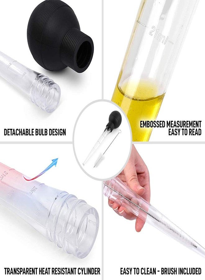 HAOHIZE Turkey Baster Syringe with Cleaning Brush, Large Turkey Baster for Cooking Turkey Oil Dropper Chicken Barbecue Food Turkey Baster Barbecue Pipe for Beef, Pork - Image 5