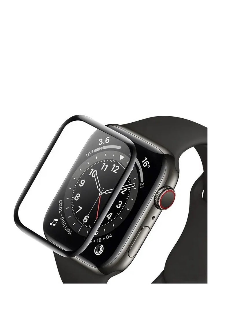 glassology - Hard PC Case Compatible with Apple Watch Ultra 49mm with 9H Tempered Glass Screen Protector, Full Coverage, Touch Sensitive, Ultra-Thin HD Bumper Protective Cover - (49mm Clear) - Image 1