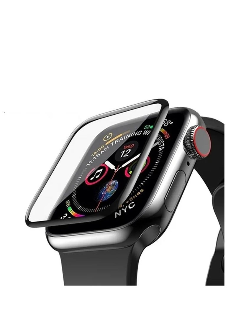 glassology - Hard PC Case Compatible with Apple Watch Ultra 49mm with 9H Tempered Glass Screen Protector, Full Coverage, Touch Sensitive, Ultra-Thin HD Bumper Protective Cover - (49mm Clear) - Image 1