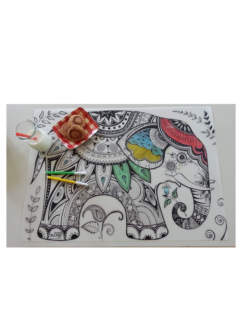 Funny Mat Washable Silicone Coloring Pads Notebooks and Mat Firefighters - Image 2