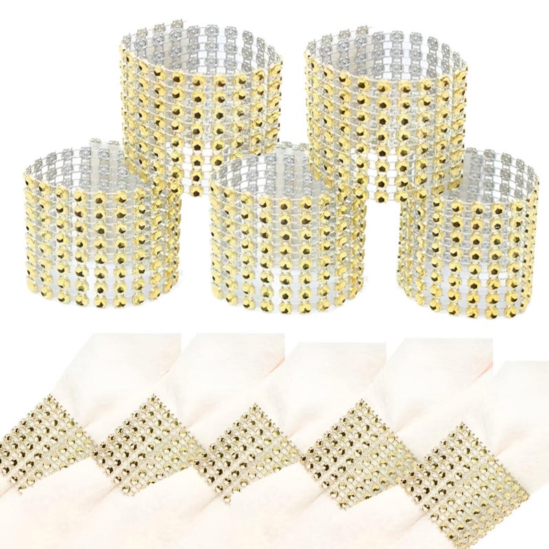 Elegant Table Rings - Transform Your Wedding and Dinner with Stunning Handmade Rings Designed for Table Decor and Beautiful Atmosphere (4 Pack) - Image 1