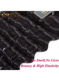 QTHAIR QTHAIR 14A Peruvian Virgin Hair Loose Wave 18 inch 100g 100% Unprocessed Loose Deep Wave Peruvian Human Hair Weave 1Bundle 100g Natural Color  - Image 4