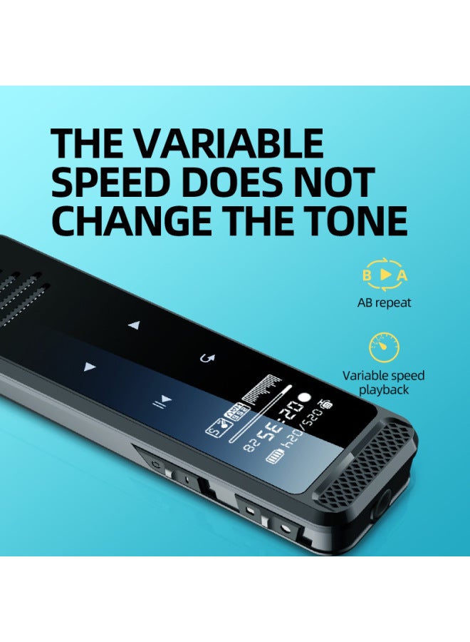 Q55 Voice Recording Pen Voice To Text Mp3 Ai Intelligent HD Noise Reduction Voice Control Recording Pen-Color:English Q58-Capacity:64GB - Image 3