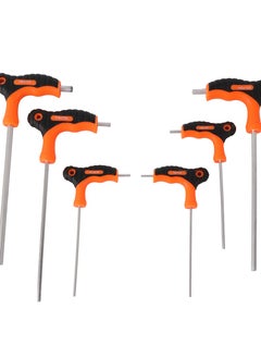 LAWAZIM Hex Screwdriver Set-6 Piece- Durable T Handle Screwdriver Kit with Double Head & Ergonomic Anti-Slip Grip -for Automotive Repair Furniture and Electronics Assembly Home Improvement Maintenance  - Image 1