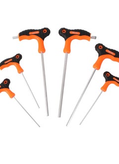 LAWAZIM Hex Screwdriver Set-6 Piece- Durable T Handle Screwdriver Kit with Double Head & Ergonomic Anti-Slip Grip -for Automotive Repair Furniture and Electronics Assembly Home Improvement Maintenance  - Image 2