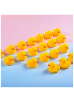 Folanry 50pcs Mini Rubber Ducks, Bath Duck Toys for Toddlers Boys Girls,Squeak and Float Rubber Ducks in Bulk,Baby Shower Duck Decorations Party Favors (3.8cm)  - Image 3
