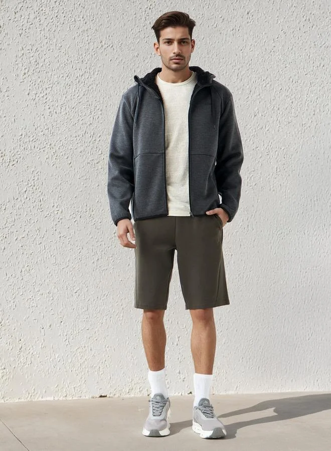 ADOT by Splash Panel Detail Performance Shorts with Drawstring Waist