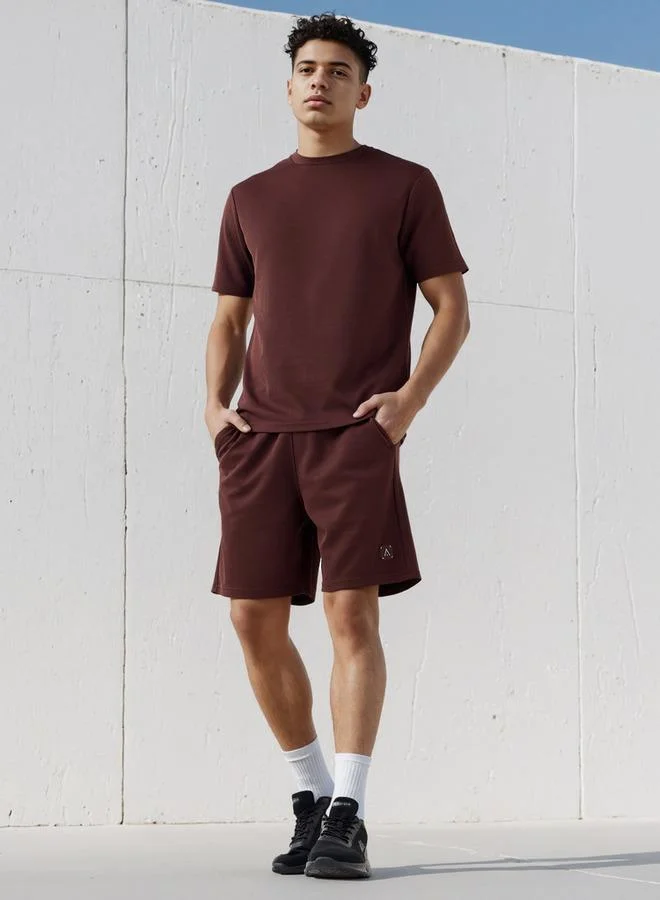 ADOT by Splash Waffle Textured Shorts with Pockets