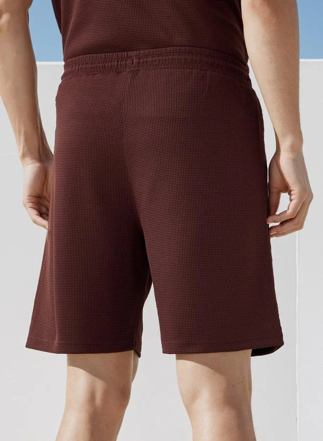 Splash Active  Waffle Textured Shorts with Pockets for Men | Best Price UAE