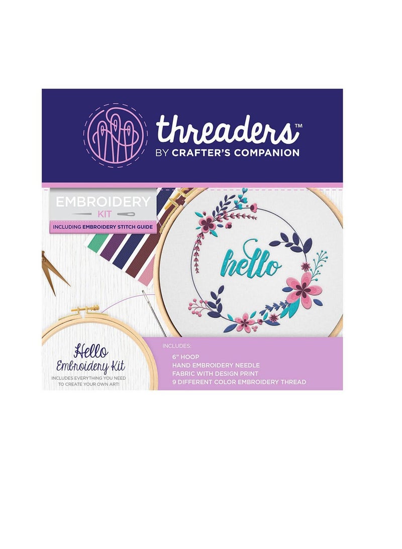 Crafter's Companion Embroidery Threaders Kit Hello - Image 3