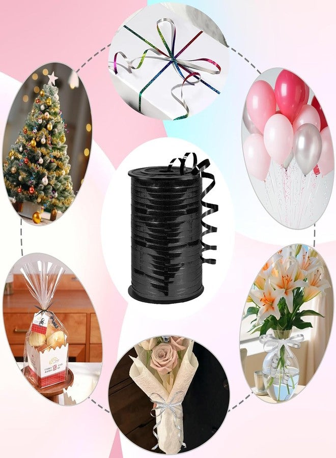 weizedm 500 Yard Premium Black Curling Ribbon,Curling Ribbon for Gift Wrapping Balloon for Party Birthday Wedding Decoration,Holiday Decorations Art Crafts, Florist Flower - Image 3