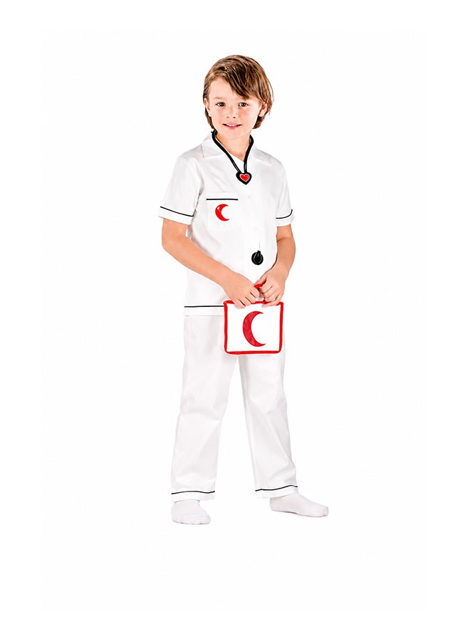 Toy Land Kids Doctor Costume Set with Stethoscope and Medical Bag – Role Play Fancy Dress Outfit for Boys of age 6 to 7 years - Image 2
