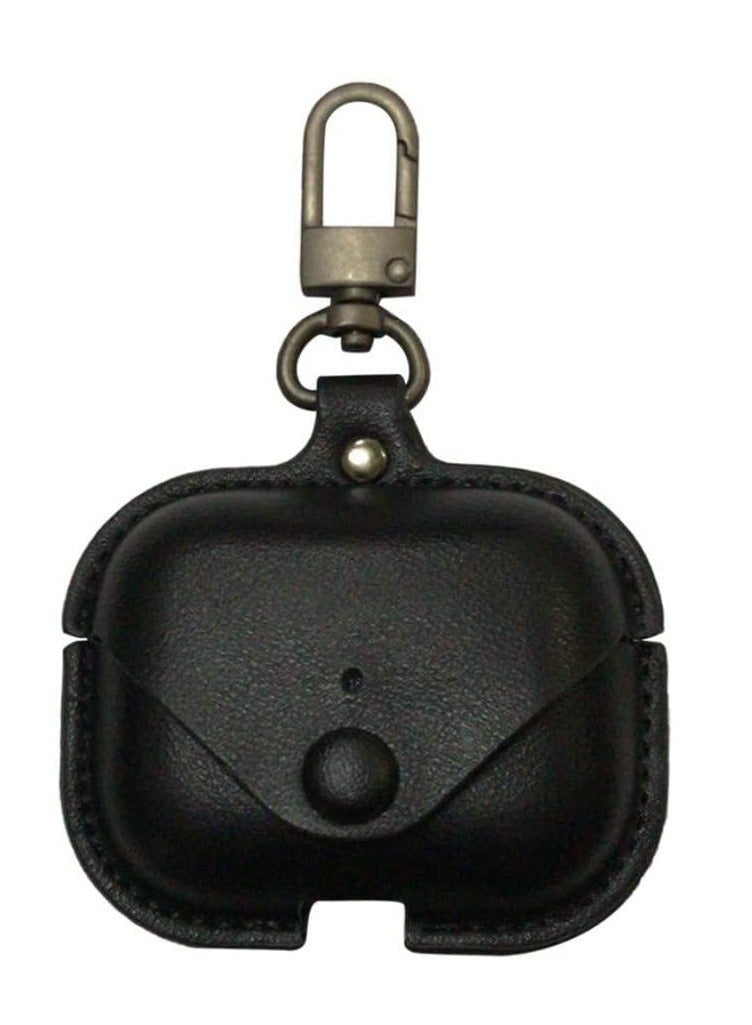 AirPod Pro Case Leather Personalized Leather Protective Air-pod Pro Case Cover Shockproof with Loss Prevention Clip - Image 1