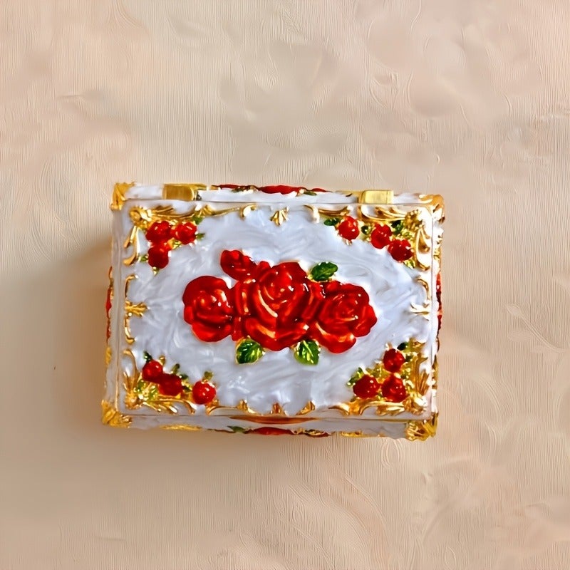 Luxury Retro Jewelry Box with 3D Carving - Elegant Home Decor & Jewelry Storage - Image 2