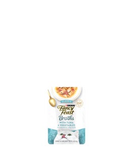 Nestle nestle purina fancy feast broths classic cat wet food tuna and vegetables 40g pack of 6 