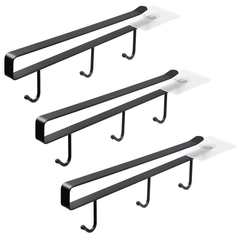 Ecrocy Mug Holder Under Cabinet - 3Pcs Mug Organizer For Kitchen, Fit For 1 Inch Thickness Shelf Or Less - Only Suitable For Flat Buttom Cabinet Without Any Lip - Image 1