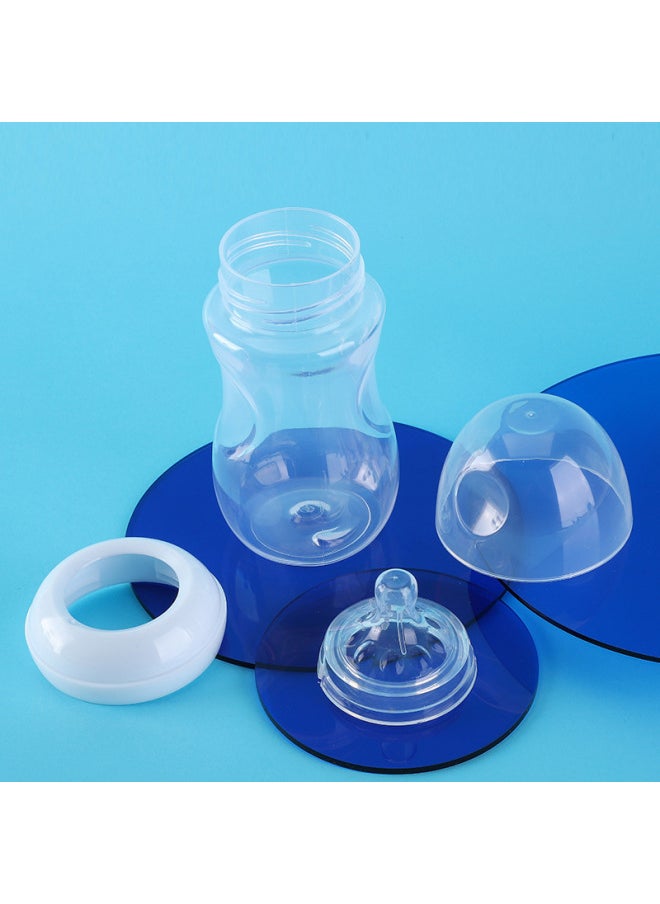Generic - Wide-caliber PP Feeding Bottle Newborn Baby Feeding Bottle Baby Silicone Nipple Feeding Bottle Drop-resistant Anti-swelling-Capacity:125mL - Image 1