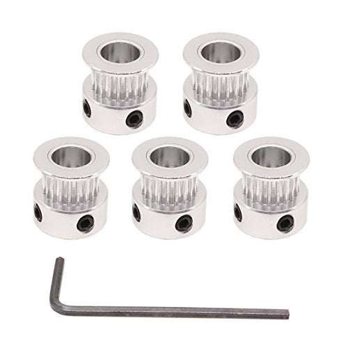WINSINN GT2 Timing Belt Pulley 20 Teeth 8mm Bore for 6mm Width Belt Ideal for 3D Printers CNC Machines Robotics 5Pack - Image 1