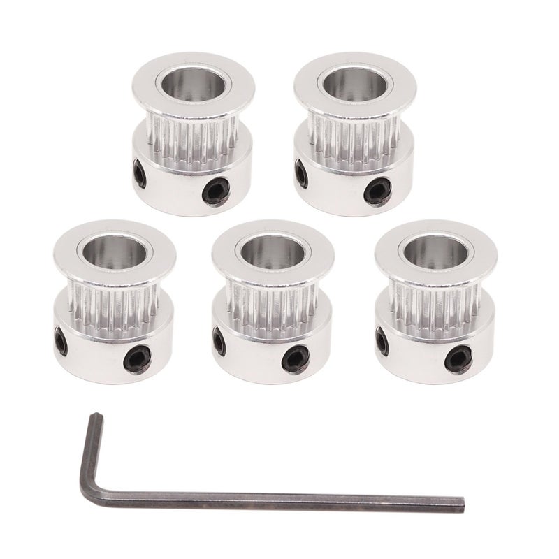 WINSINN GT2 Timing Belt Pulley 20 Teeth 8mm Bore for 6mm Width Belt Ideal for 3D Printers CNC Machines Robotics 5Pack - Image 2