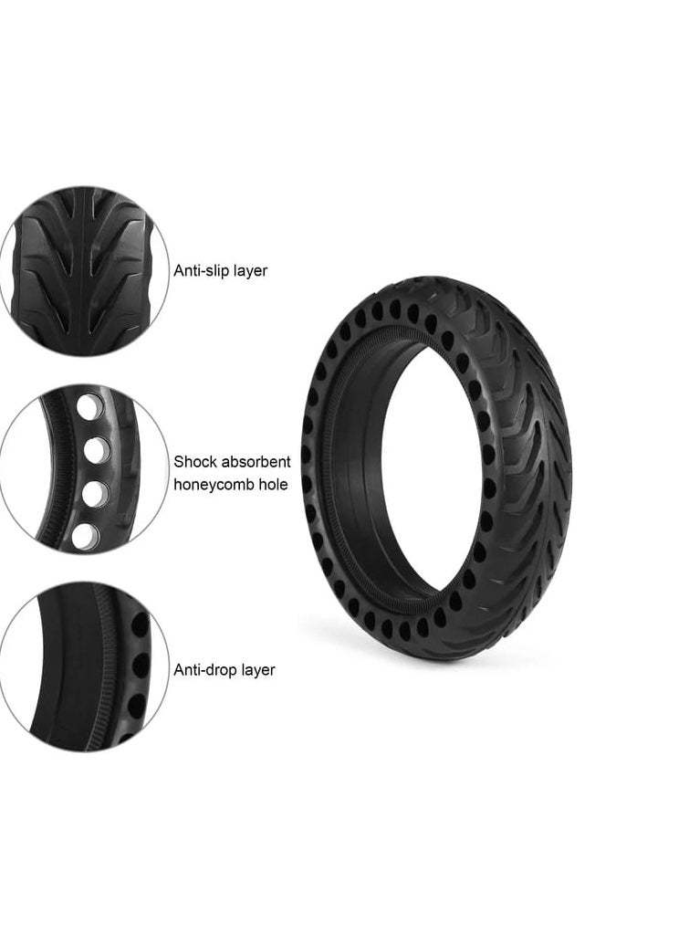 FIRST PRO - Mi Scooter Tires| Electric M365 Scooter Tire Honeycomb Design| 8.5In Rubber Solid Tire Front/Rear Tire | Replacement Wheels for Xiaomi Mijia M365 Electric Scooter - Image 1