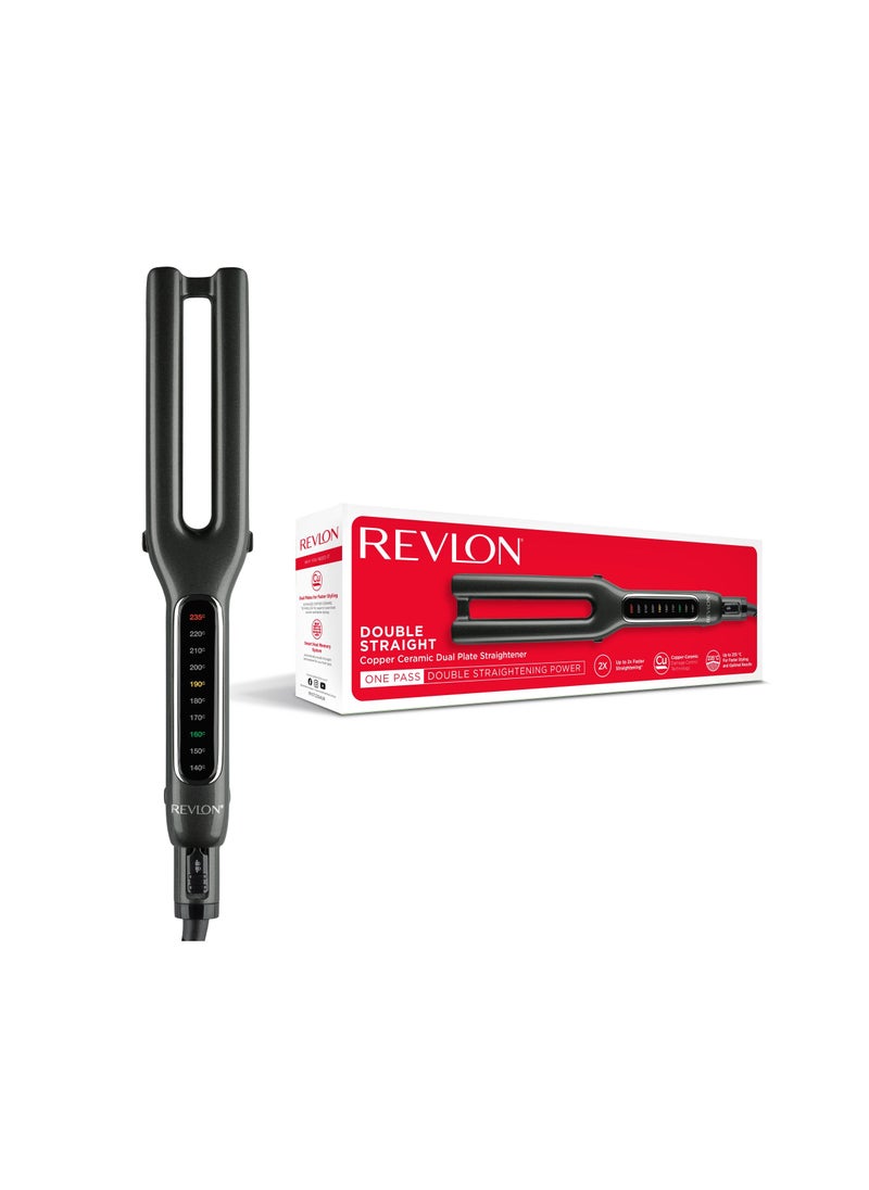 Revlon Revlon Double Straight Copper Ceramic Dual Plate Straightener  - Image 1