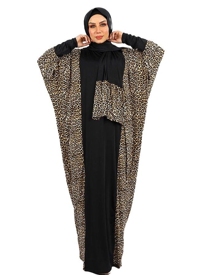 Zmurud Practical Saudi Jersey  prayer dress with headscarf from zmurud fashion - Image 1