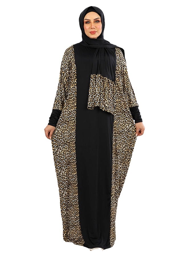 Zmurud Practical Saudi Jersey  prayer dress with headscarf from zmurud fashion - Image 2