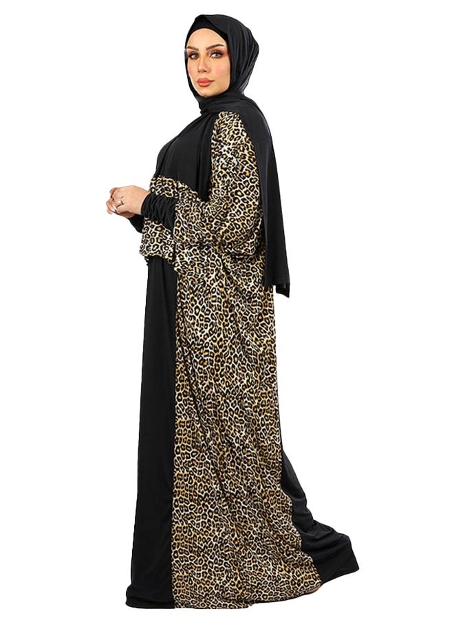Zmurud Practical Saudi Jersey  prayer dress with headscarf from zmurud fashion - Image 3