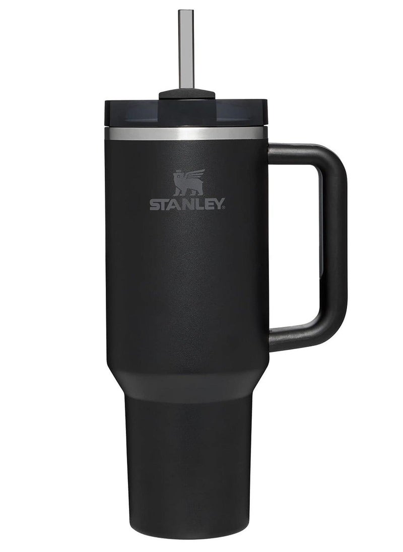 Stanley - Stanley Quencher H2.0 FlowState Stainless Steel Vacuum Insulated Tumbler with Lid and Straw for Water, Iced Tea or Coffee, Smoothie and More, Black,40 oz - Image 1