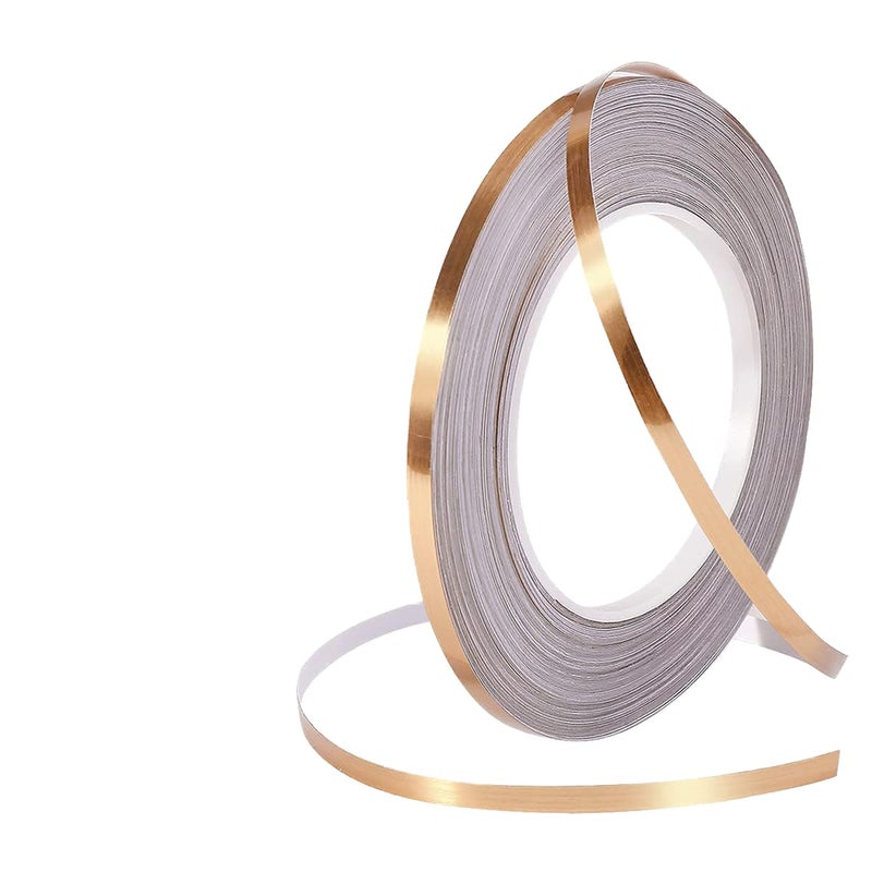 Tactine (Gold, 50m * 1cm Tile Stickers Waterproof Self-Adhesive Floor Sealing Strip Golden Line Border Sticker Wall Seam Sealing Tape Decoration for Living Room Kitchen Bathroom Bedroom - Image 5