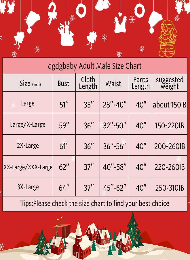 dgdgbaby dgdgbaby Santa Suit Christmas Santa Claus Costume for Men Women Adult Costume Santa 10pc. Outfit (Maroon, 2X-Large) - Image 4