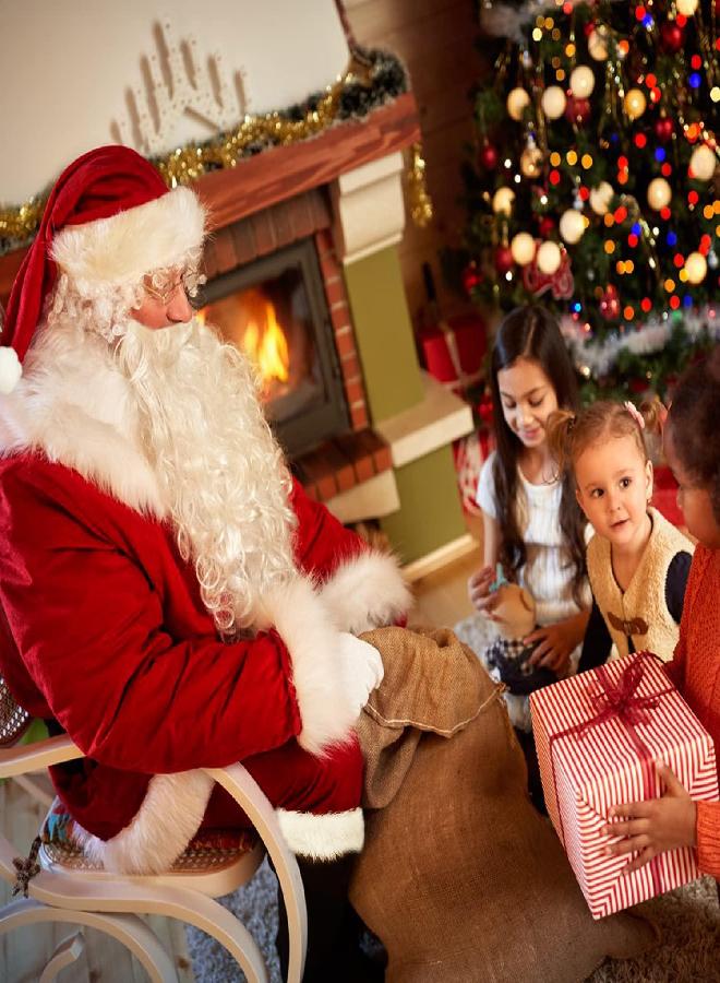 dgdgbaby dgdgbaby Santa Suit Christmas Santa Claus Costume for Men Women Adult Costume Santa 10pc. Outfit (Maroon, 2X-Large) - Image 3