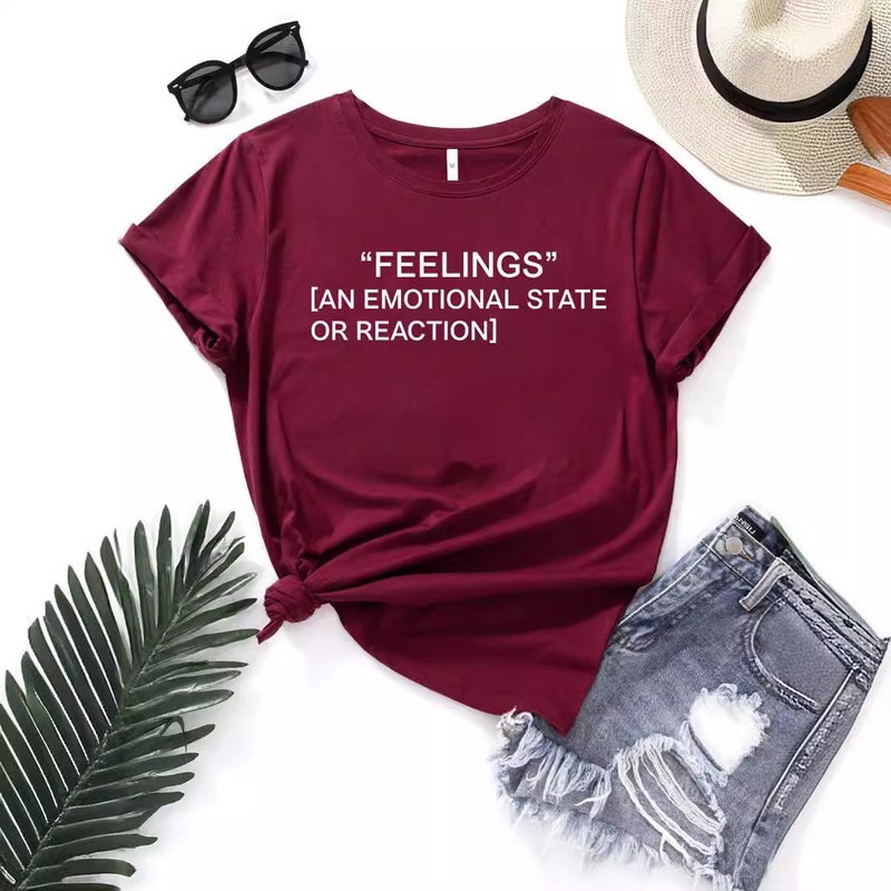 Foreign trade Independent Station Women's top Round Neck Slogan Printed Short-sleeved t-shirt - Image 5