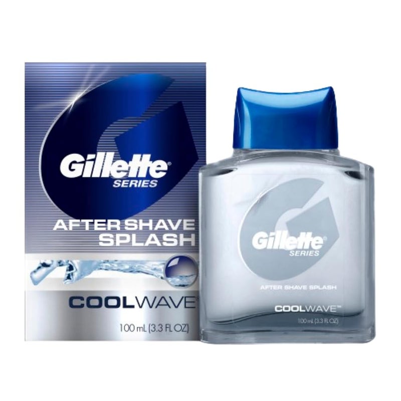 Gillette جيلت سلسلة موجة باردة بعد الحلاقة، بعد الحلاقة للرجال، كولونيا بعد الحلاقة للرجال، 3.3 أونصة سائلة، 100 مل، لوشن بعد الحلاقة للرجال، بلسم بعد الحلاقة للرجال، بعد الحلاقة، بعد الحلاقة للرجال، بلسم بعد الحلاقة - Image 1