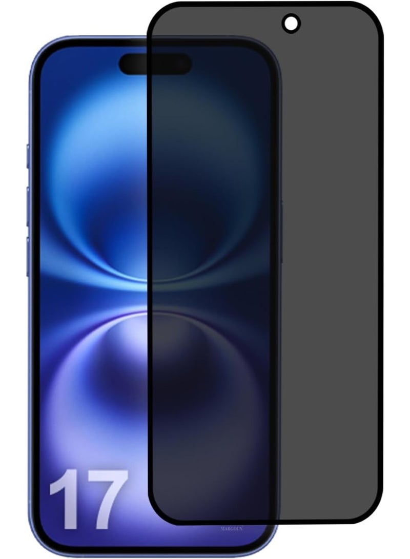Kannzz Privacy Tempered Glass Screen Protector for iPhone 17 – 9H Hardness, Anti-Spy, Anti-Fingerprint, Scratch-Resistant - Image 1
