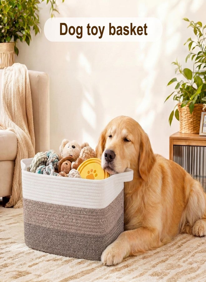 OIAHOMY Storage Basket, Woven Baskets for Storage, Cotton Rope Basket for toys,Towel Baskets for Bathroom - Pack of 3, Gradient Yellow - Image 5