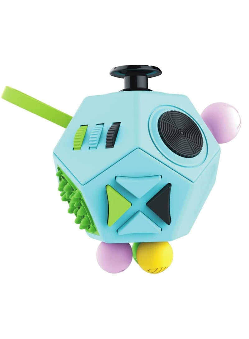 ECVV Fidget Dodecagon 12-Side Fidget Cube Toy for Stress-Relief and Calm, Fidget Toy Cube for Adults and Kids with ADD, ADHD, OCD, Autism - Image 1
