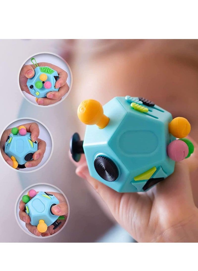 ECVV Fidget Dodecagon 12-Side Fidget Cube Toy for Stress-Relief and Calm, Fidget Toy Cube for Adults and Kids with ADD, ADHD, OCD, Autism - Image 3