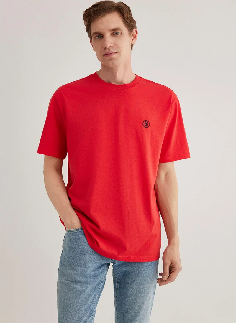 MAVI Mavi Logo Printed Red T-Shirt