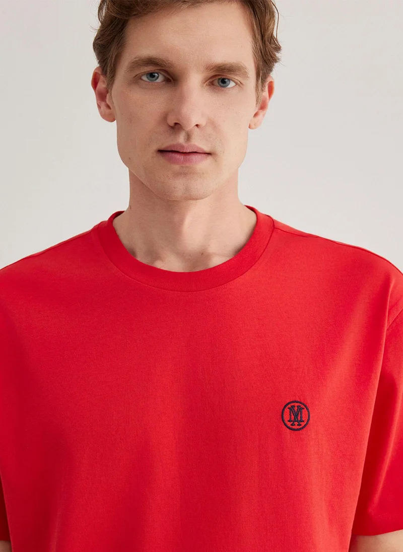 MAVI Mavi Logo Printed Red T-Shirt