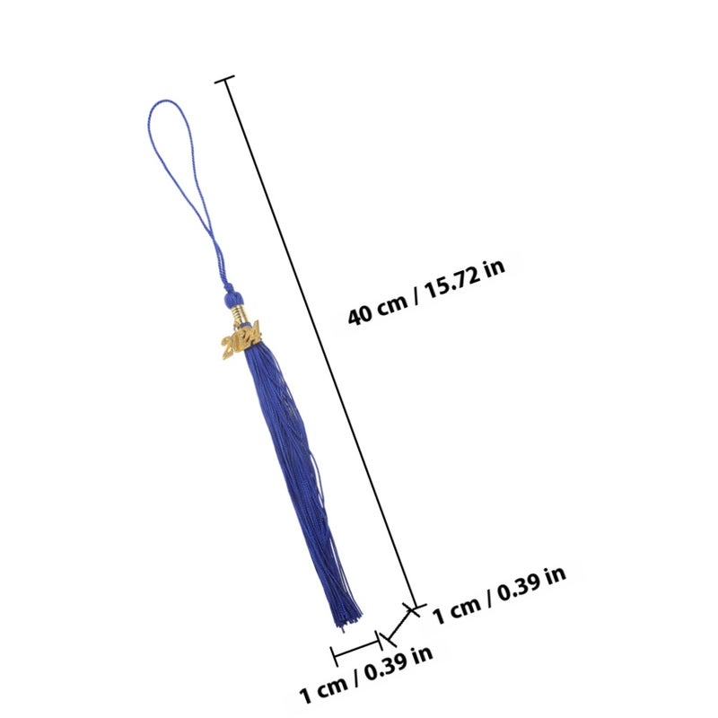 6pcs Graduation Cap Topper Photo Tassel Charm 2024 Graduate Memorial Photo Charm Pendant - Image 2
