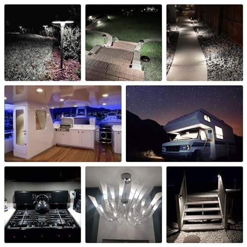 Ziomitus G4 RV Ceiling Recessed Puck Led Lights Interior 12v Replacement Bulbs,6000K White,JC Bi-Pin G4 1.5W T3 10W-20W Equiv for Landscape Camper Trailer Motorhome Marine Boat Deck Stair Step Path 150lm,10Pcs - Image 3