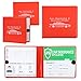 Pacific Mailer Auto Registration and Insurance Card Holder 2 Packs Car Document ID Holder Glove Box Organizer Car Accessories Red - Image 2