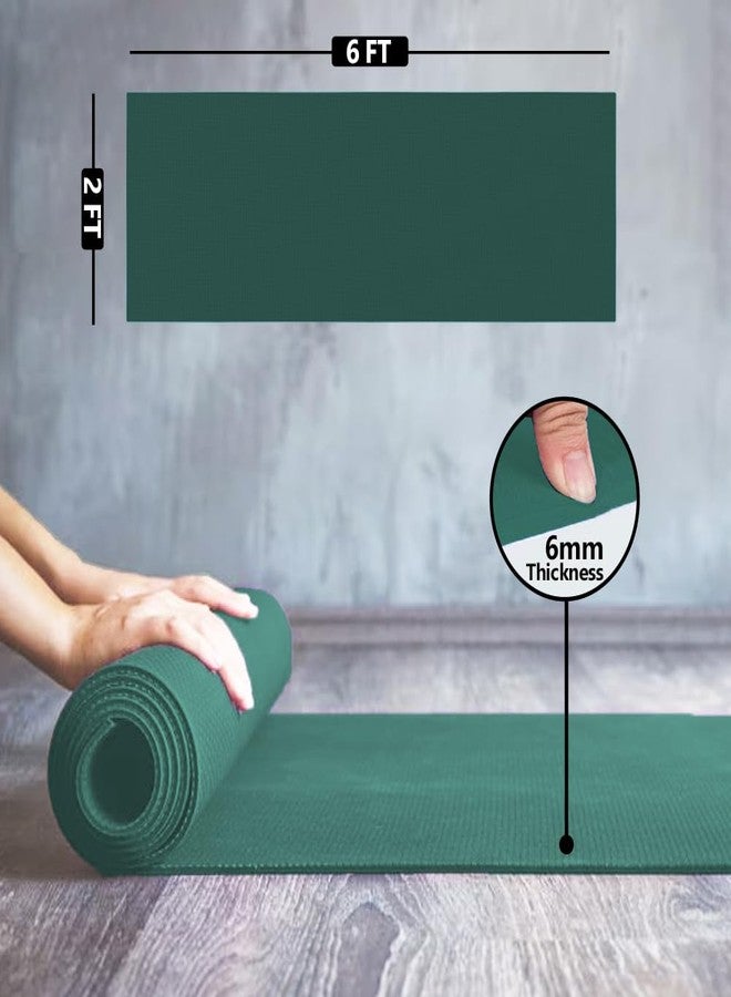 WErFIT بساط يوغا WErFIT للرجال مع حقيبة غطاء | بساط رياضي سميك 6 مم، مضاد للانزلاق، مصنوع من مادة EVA صديقة للبيئة | بساط تمارين للأولاد والأطفال، يوفر الراحة والثبات لليوغا، والبيلاتس، والتمارين المنزلية، وتمارين الصالة الرياضية - Image 4