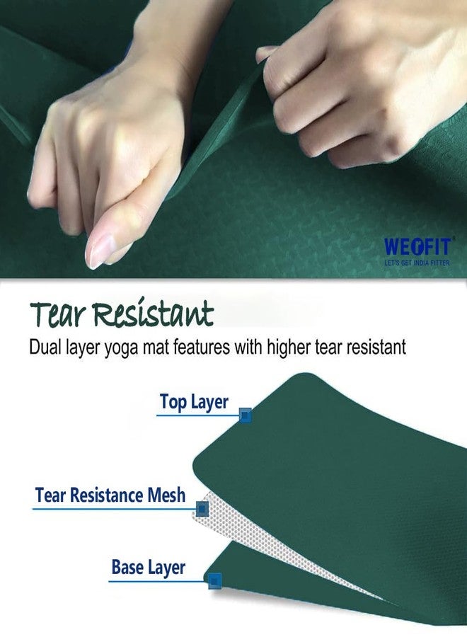 WErFIT بساط يوغا WErFIT للرجال مع حقيبة غطاء | بساط رياضي سميك 6 مم، مضاد للانزلاق، مصنوع من مادة EVA صديقة للبيئة | بساط تمارين للأولاد والأطفال، يوفر الراحة والثبات لليوغا، والبيلاتس، والتمارين المنزلية، وتمارين الصالة الرياضية - Image 5